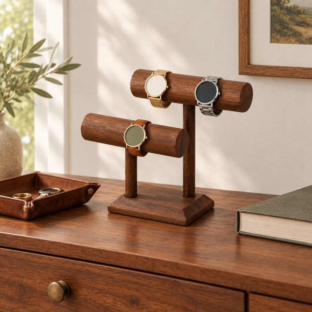 A rustic wood finish