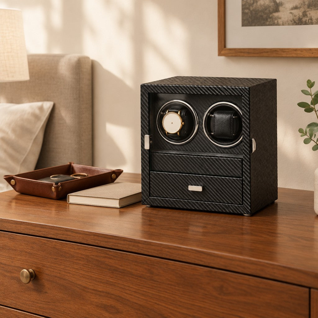 Carbon black or vintage brown