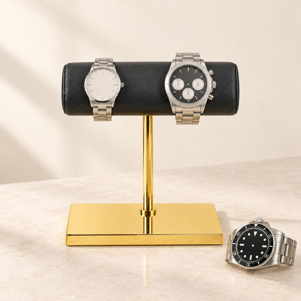 A polished gold base