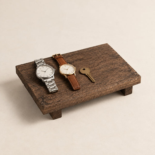 Rustic Wooden Valet Riser