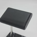 Natural Black Marble Watch Stand with Genuine Leather Pillow