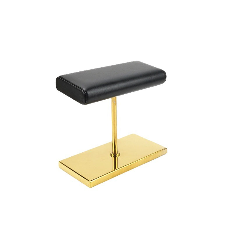 Gold-Tone Double Watch Stand with Leather Pillow