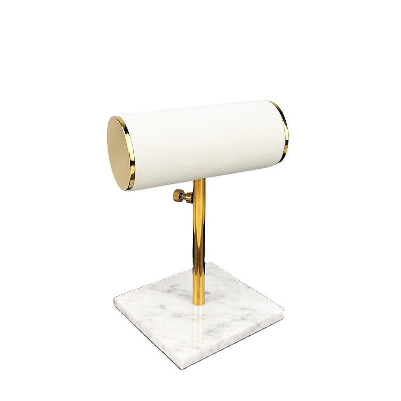 Marble Base T-Bar Watch Stand for 2 Watches