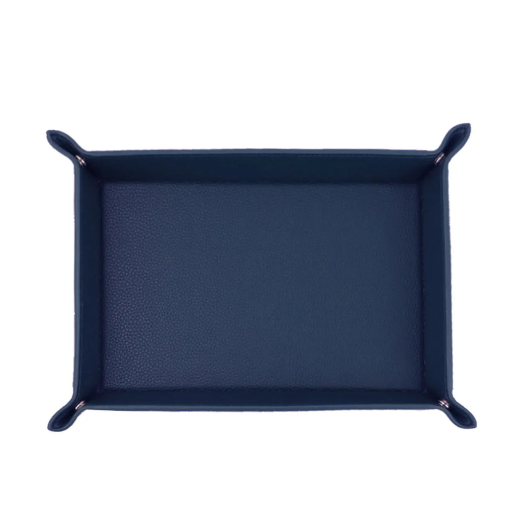 Personalized Pebbled Leather Valet Tray