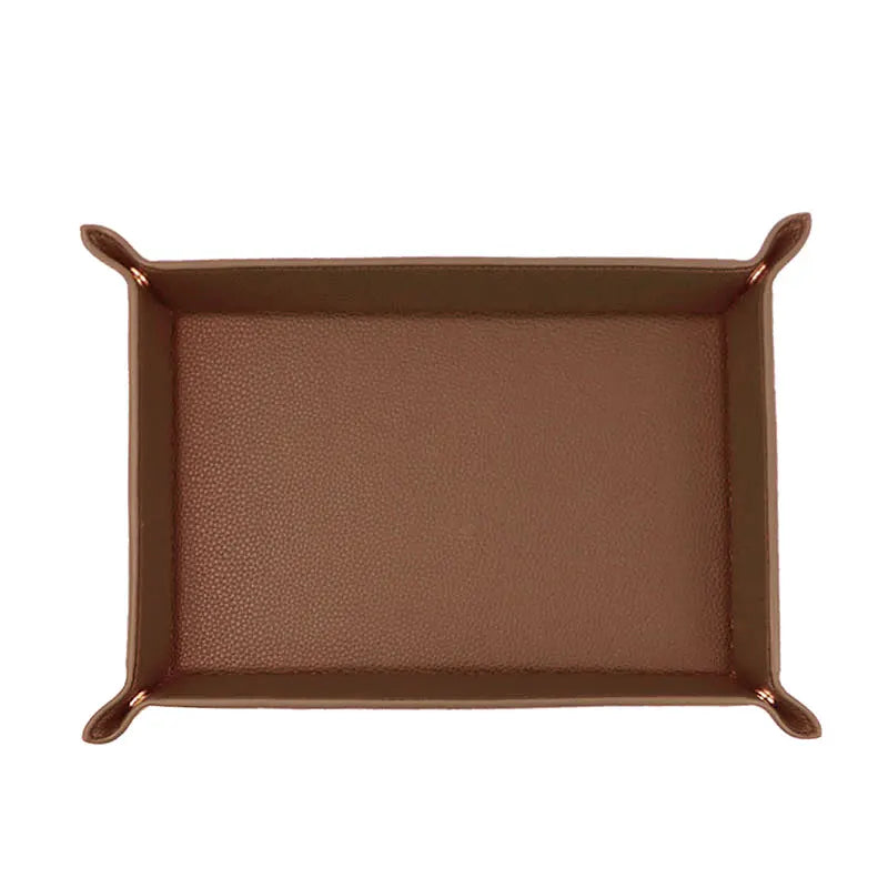 Personalized Pebbled Leather Valet Tray