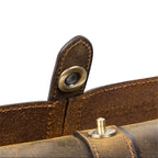3-Slot Crazy Horse Leather Watch Roll