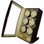 12-Watch Winder Cabinet with 4 Storage Slots - US Plug