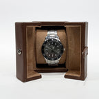 Double-Opening Single Watch Travel Case