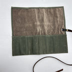 Waxed Canvas Watch Roll - 5 Pockets