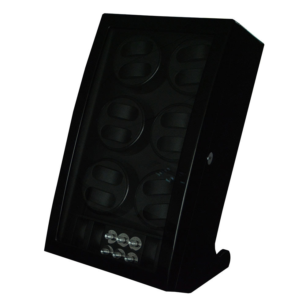 12-Watch Winder Cabinet with 4 Storage Slots - US Plug