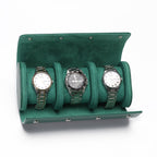 3-Watch Travel Case - Smooth or Textured Leather