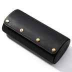3-Watch Crazy Horse Leather Travel Case