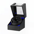 Lacquered 3-Watch Winder with Light and 5 Speeds