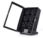 12-Watch Winder Cabinet with 4 Storage Slots - US Plug