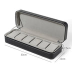 6-Slot Dustproof Zipper Watch Travel Case
