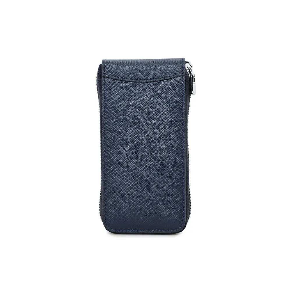Saffiano Leather Single Watch Zip Case