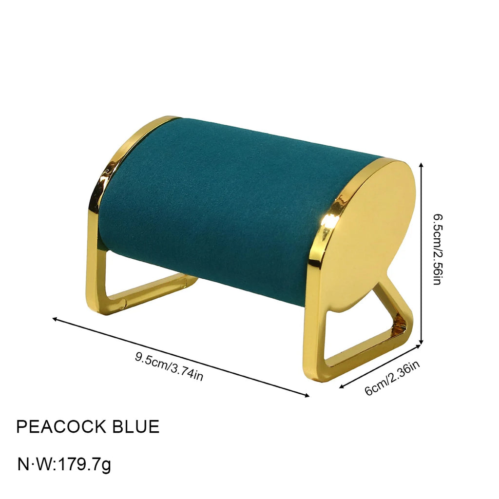 Gold-Tone Metal Watch Stand with Velvet Pillow