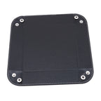 Collapsible Faux Leather Valet Tray