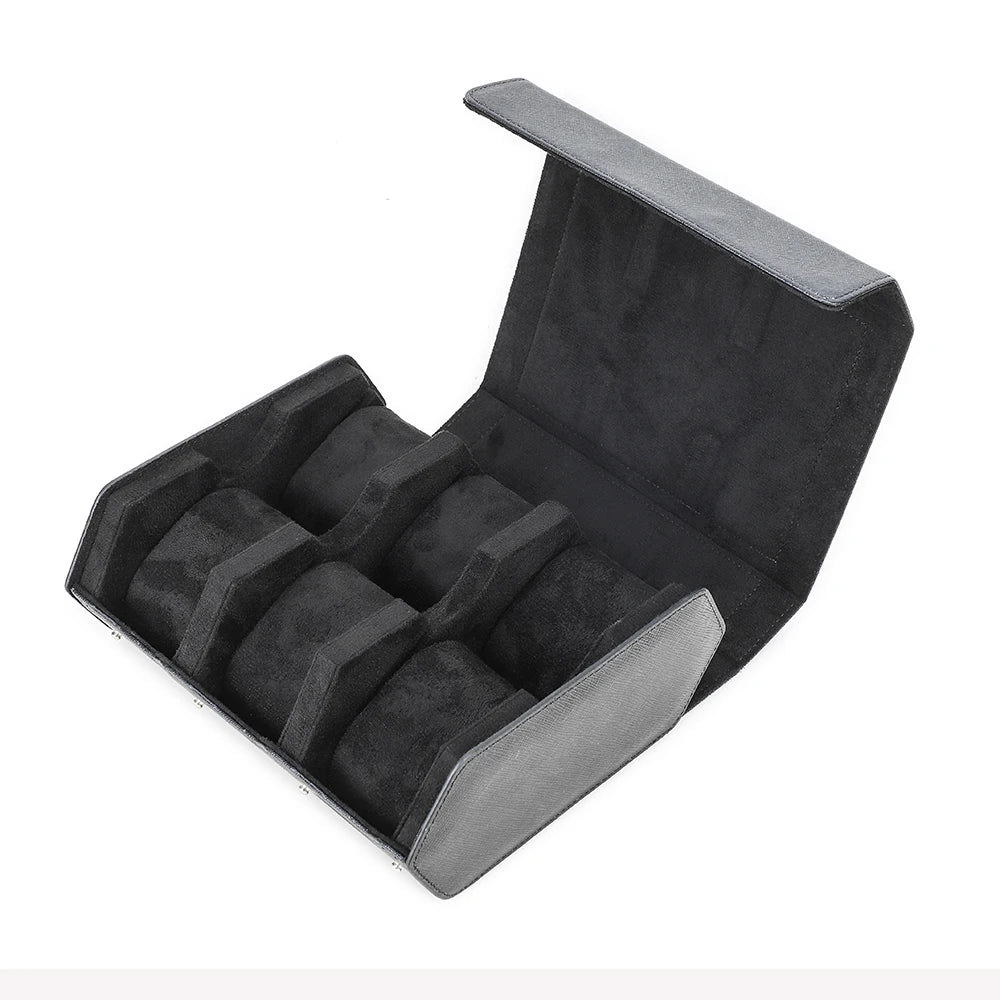 6-Slot Saffiano Hexagon Watch Case