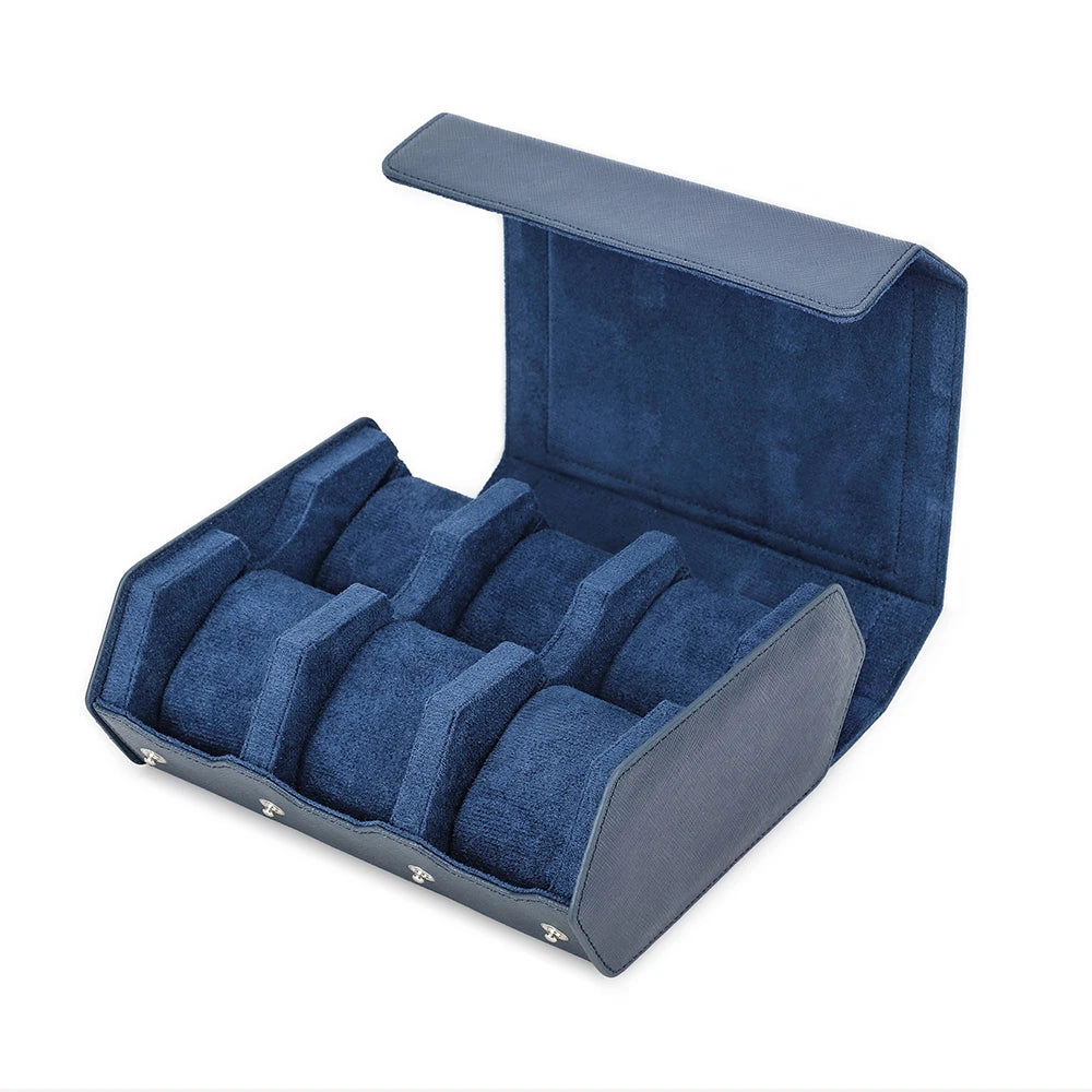 6-Slot Saffiano Hexagon Watch Case