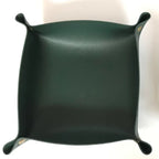 Foldable Leather Valet Tray with Snap Corners