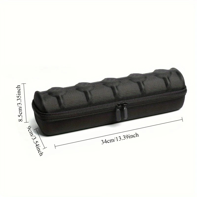5-Slot Zippered Hard-Shell Watch Case