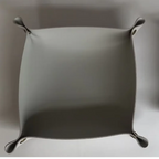 Foldable Leather Valet Tray with Snap Corners