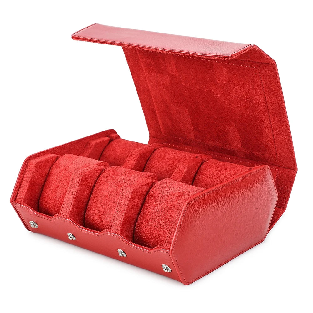 6-Slot Saffiano Hexagon Watch Case
