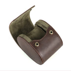 Oval Vintage Leather Watch Roll - 1 to 8 Slots