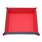 Collapsible Faux Leather Valet Tray