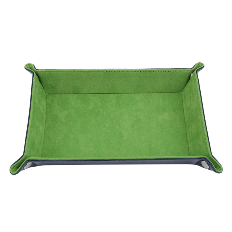 Foldable Valet Tray with Soft Suede-Touch Lining