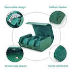 4-Slot Leather Hexagon Watch Case
