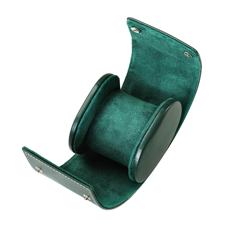 Leather Watch Roll with Contrast Stitching - 1, 2 or 3 Slots