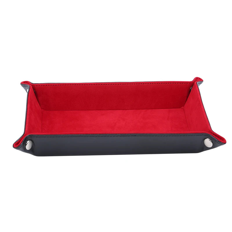 Foldable Valet Tray with Soft Suede-Touch Lining