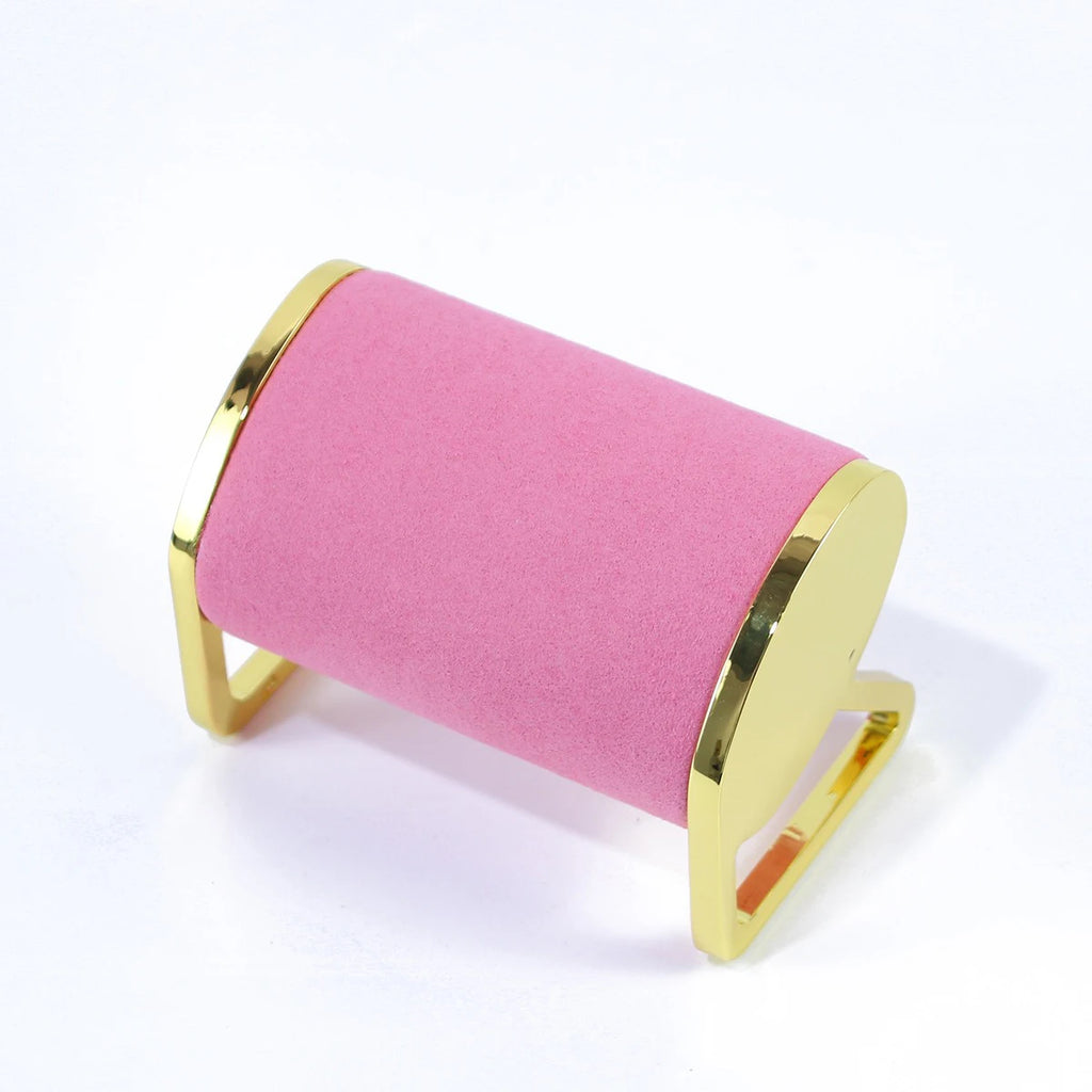 Gold-Tone Metal Watch Stand with Velvet Pillow