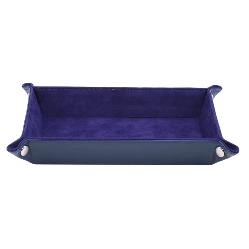 Foldable Valet Tray with Soft Suede-Touch Lining