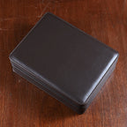 8-Slot Zippered Leather Watch Box
