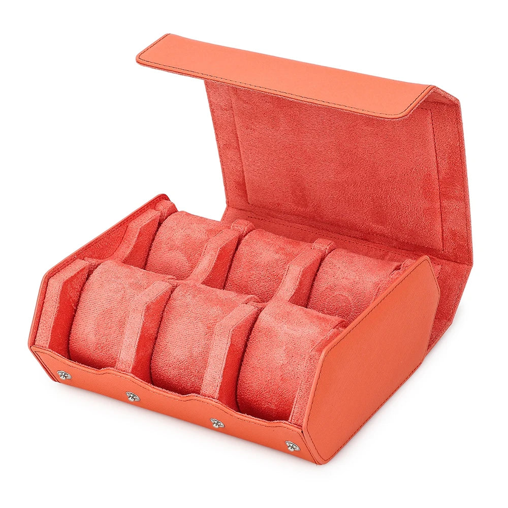 6-Slot Saffiano Hexagon Watch Case