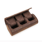 Vintage Leather Watch Roll - 1 to 4 Slots