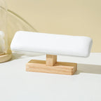 T-Bar Watch Stand with Wooden Base - Velvet or Leather