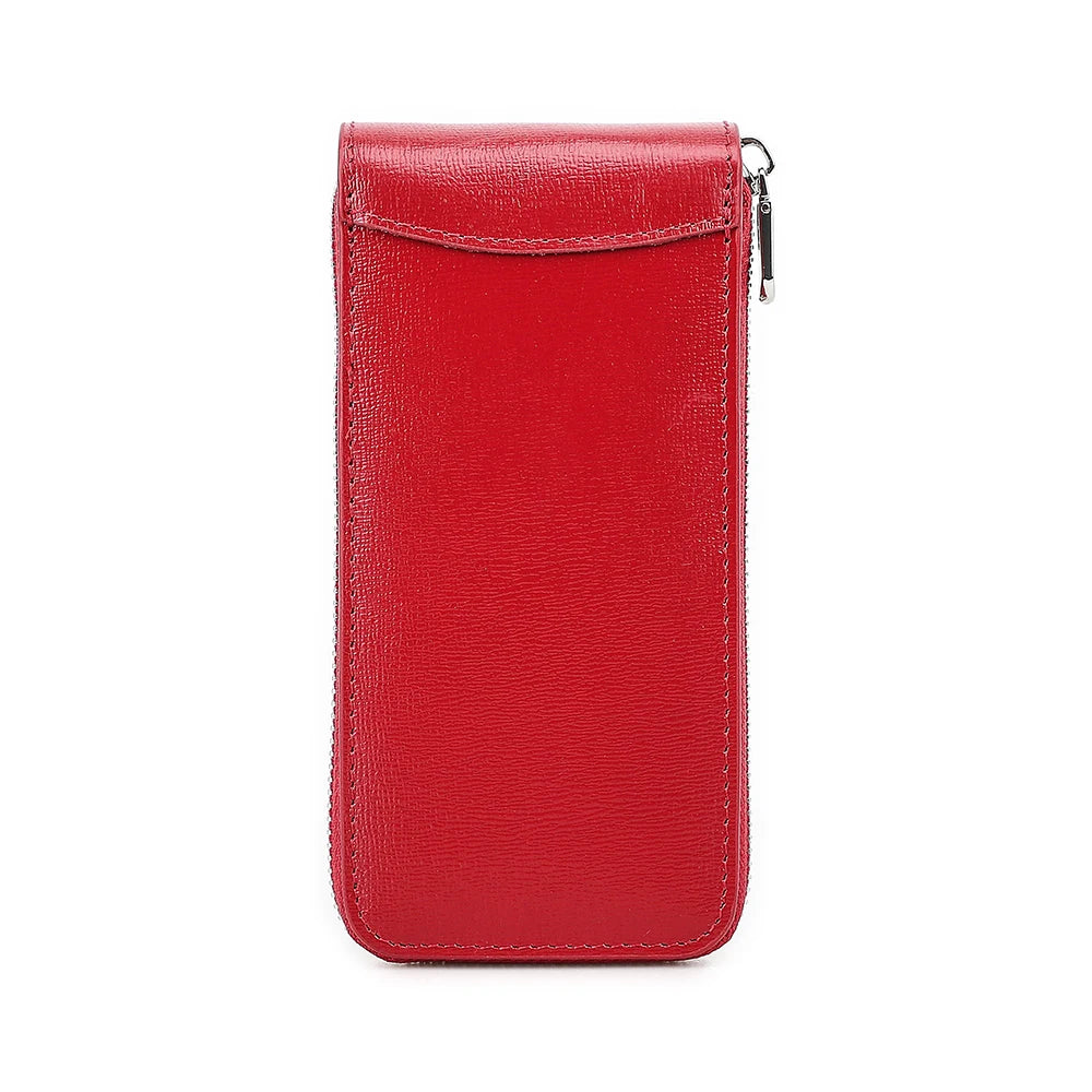 Saffiano Leather Single Watch Zip Case
