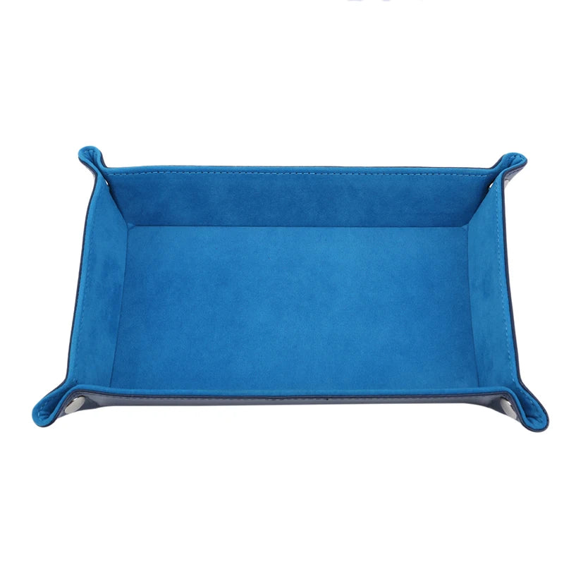 Foldable Valet Tray with Soft Suede-Touch Lining