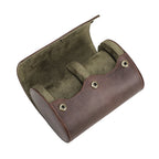 Oval Vintage Leather Watch Roll - 1 to 8 Slots