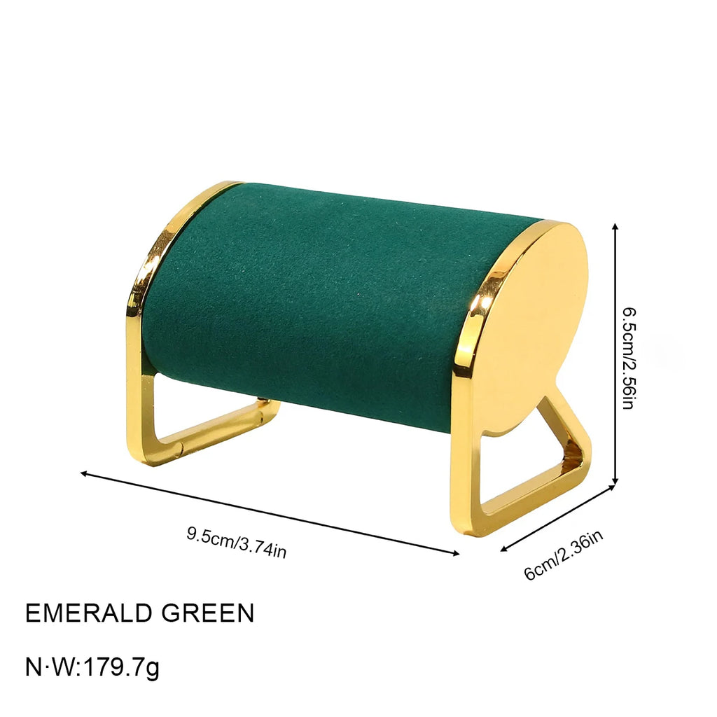 Gold-Tone Metal Watch Stand with Velvet Pillow