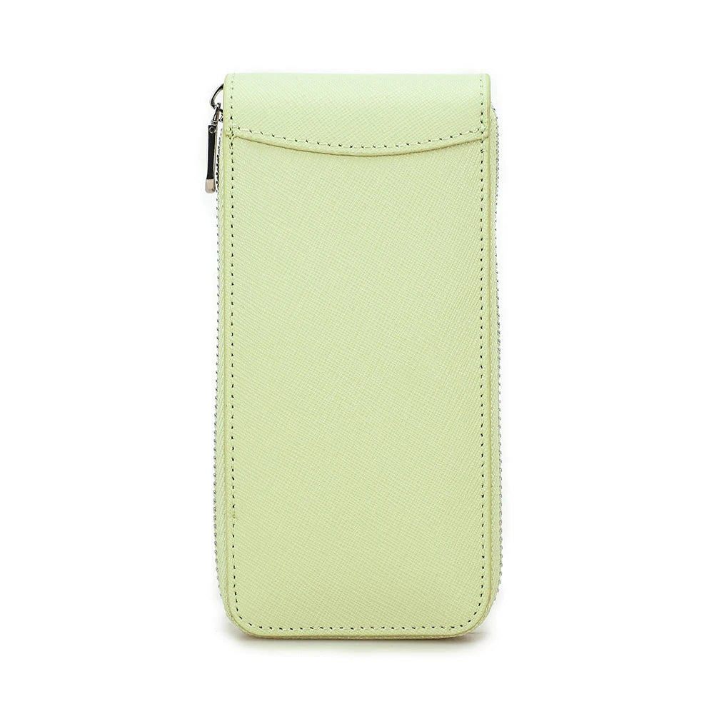 Saffiano Leather Single Watch Zip Case