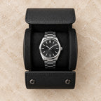 Top view of the 1-slot watch roll with watches