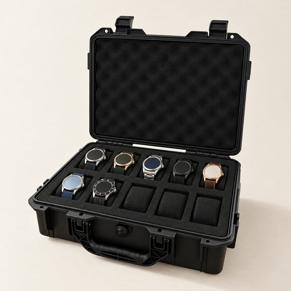 10-Slot Protective Hard Watch Case