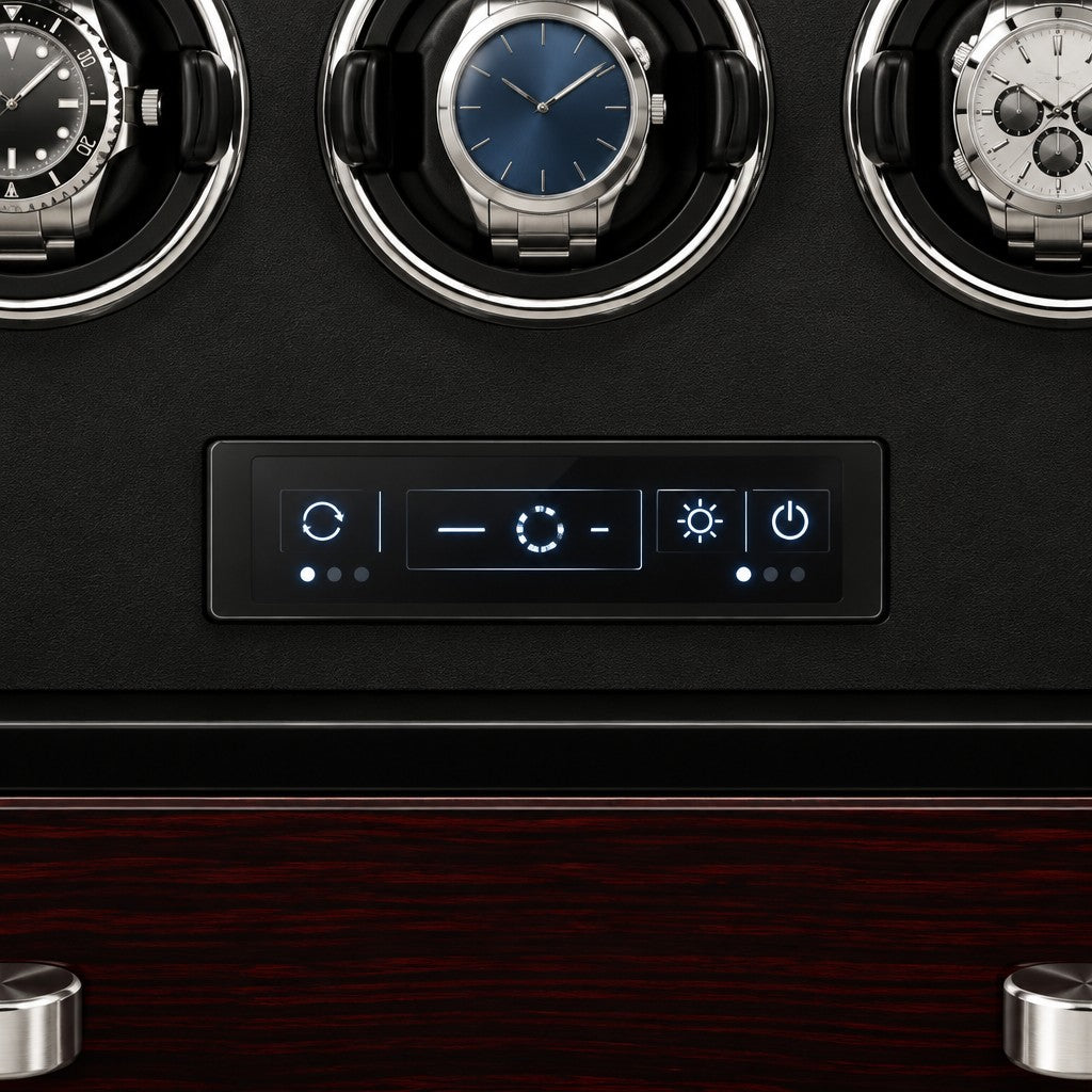 Touch-screen control panel of the winder