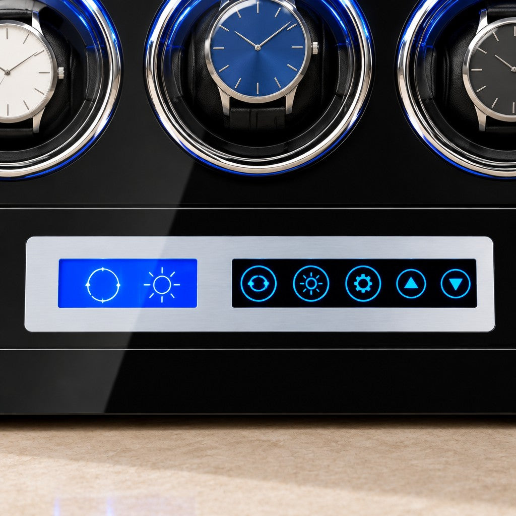 Touch-screen control panel of the winder