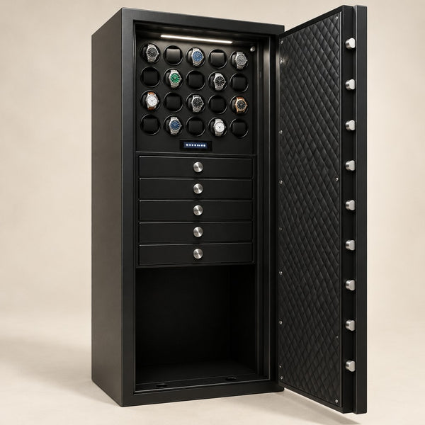 20-Watch Winder Security Safe Cabinet
